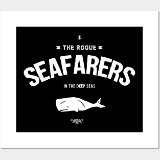 seafarer in deep sea Posters and Art